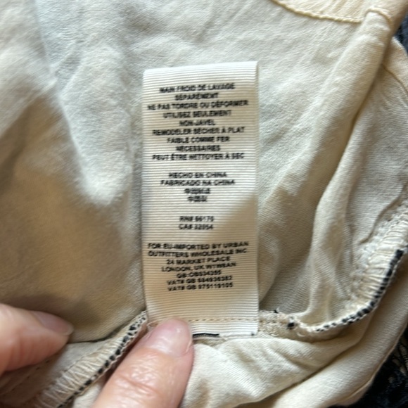 Free People One Million Lovers Black Lace Deep V Neck Mini Dress Size 2 - Picture 13 of 15